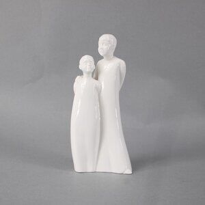Moments Brothers By Coalport Sculpture Brothers White Bone  China 7.5" Sculpture
